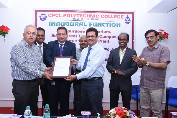 CPCL Polytechnic ISO recognition